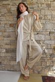 Lindin Linen Blend Kimono Top Washed Sandstone
